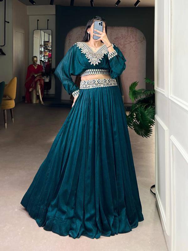 RIWAAZ Co-ord set Lehenga Vichitra Silk PBL Lehengha choli wholesale suppliers in Mumbai